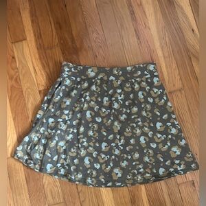 Pact Brown and Cream Patterned Skirt